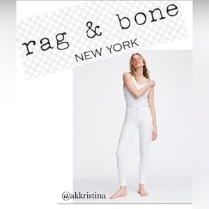 Rag & Bone White Skinny Jeans Size 25